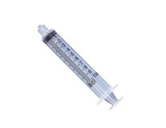 A HealthyKin BD 10cc (10ml) Luer-Lock Syringe NO NEEDLE (25 Pack) on a white background.