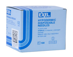 NDC offers a wide range of Exel Disposable Hypodermic Needles 23G x 1" (50 PACK). These needles are designed to be sterile and ensure safety during medical procedures. They feature a Luer Lock mechanism to securely attach the needle.