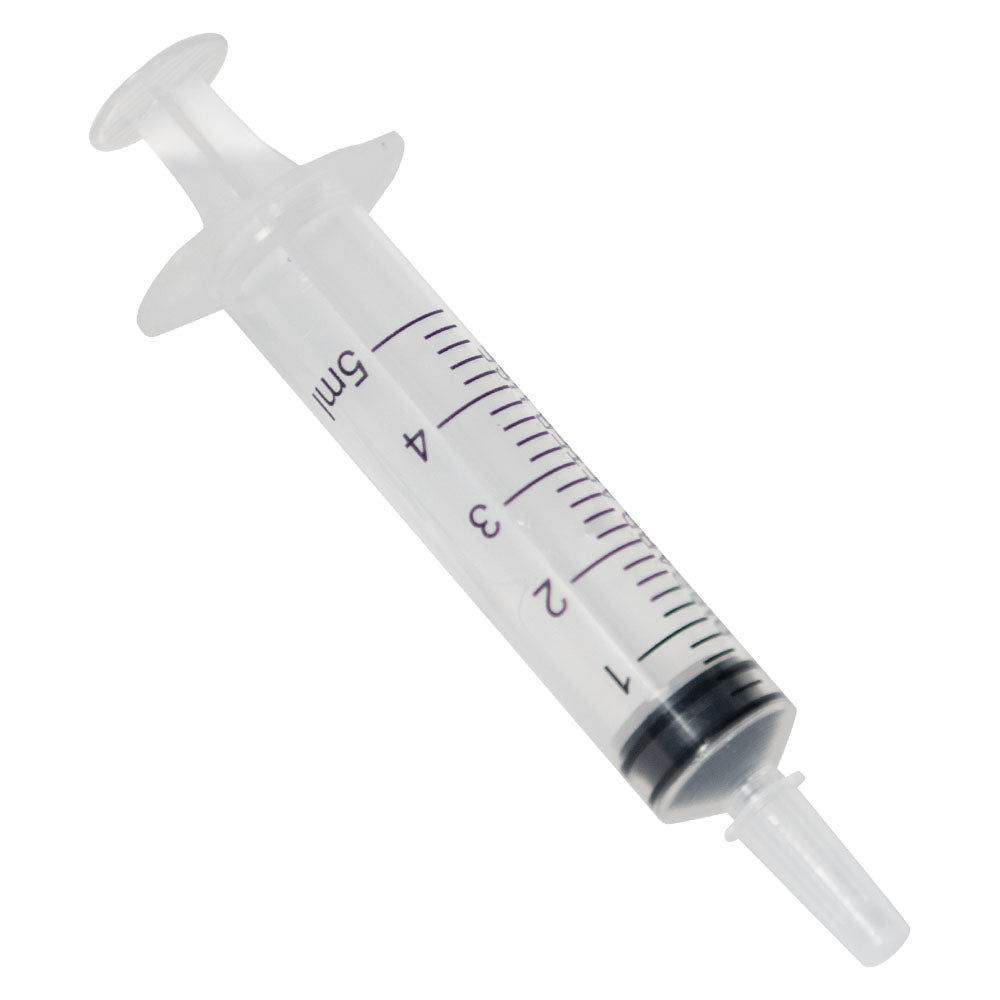 A MedPlus BD 5cc (5ml) Oral Syringe CLEAR (10 pack) with volumetric accuracy on a white background.