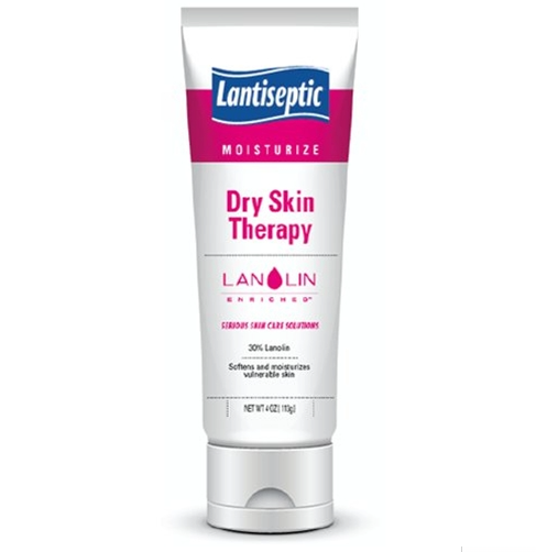 A tube of HealthyKin Lantiseptic Dry Skin Therapy, an emollient ointment for skin injuries.