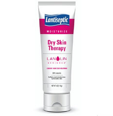A tube of HealthyKin Lantiseptic Dry Skin Therapy, an emollient ointment for skin injuries.