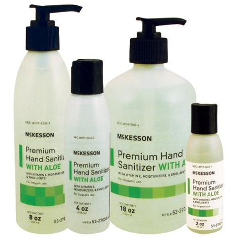 McKesson Premium Hand Sanitizer w/Aloe (4 oz. bottle)