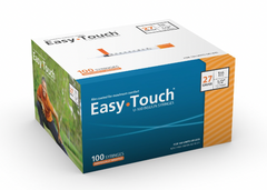 MHC - comfortable injection with 5 boxes (500 syringes) of EasyTouch Insulin Syringes 1cc (1ml) x 27G x 1/2".