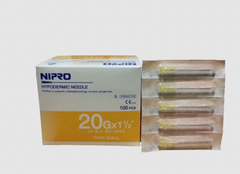 Nipro disposable hypodermic needles.