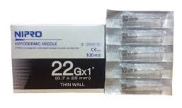1cc (1ml) 22G x 1" LUER LOCK Syringe and Hypodermic Needle Combo (50 pack)