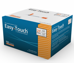 EasyTouch Insulin Syringes 0.5cc (0.5ml) x 27G x 1/2" - 5 BOXES (500 SYRINGES)