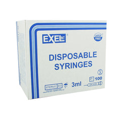 NDC Exel 3cc (3ml) 23G x 1 1/2" Luer-Lock Syringe & Needle Combo (25 pack), available in 3ml capacity, are equipped with a convenient 1.5 inch needle and offer superior precision with the use of a 23 Gauge needle.