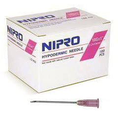 Disposable Hypodermic Needles 18G x 1" (50 pack)